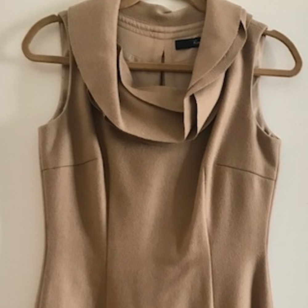 Roni Camel Wool Dress